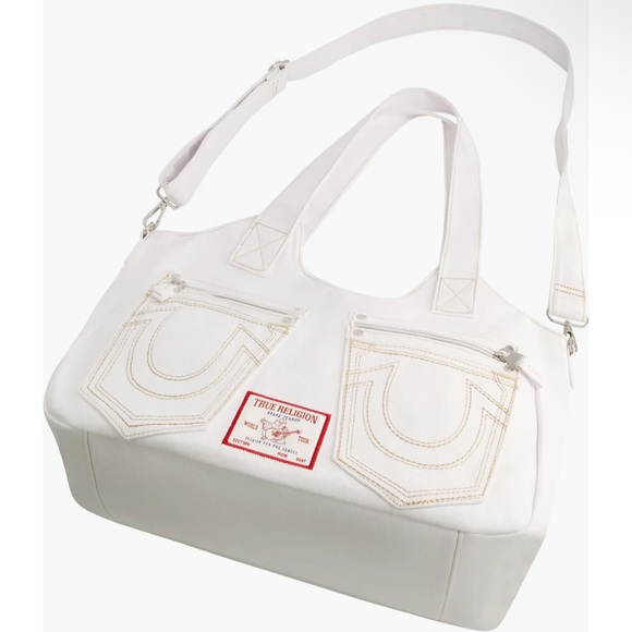 True Religion Handbags - True Religion White Tote Bag